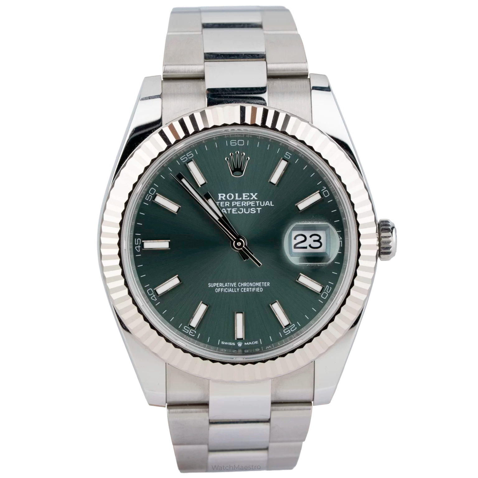 Rolex Date just 41 Mint Green