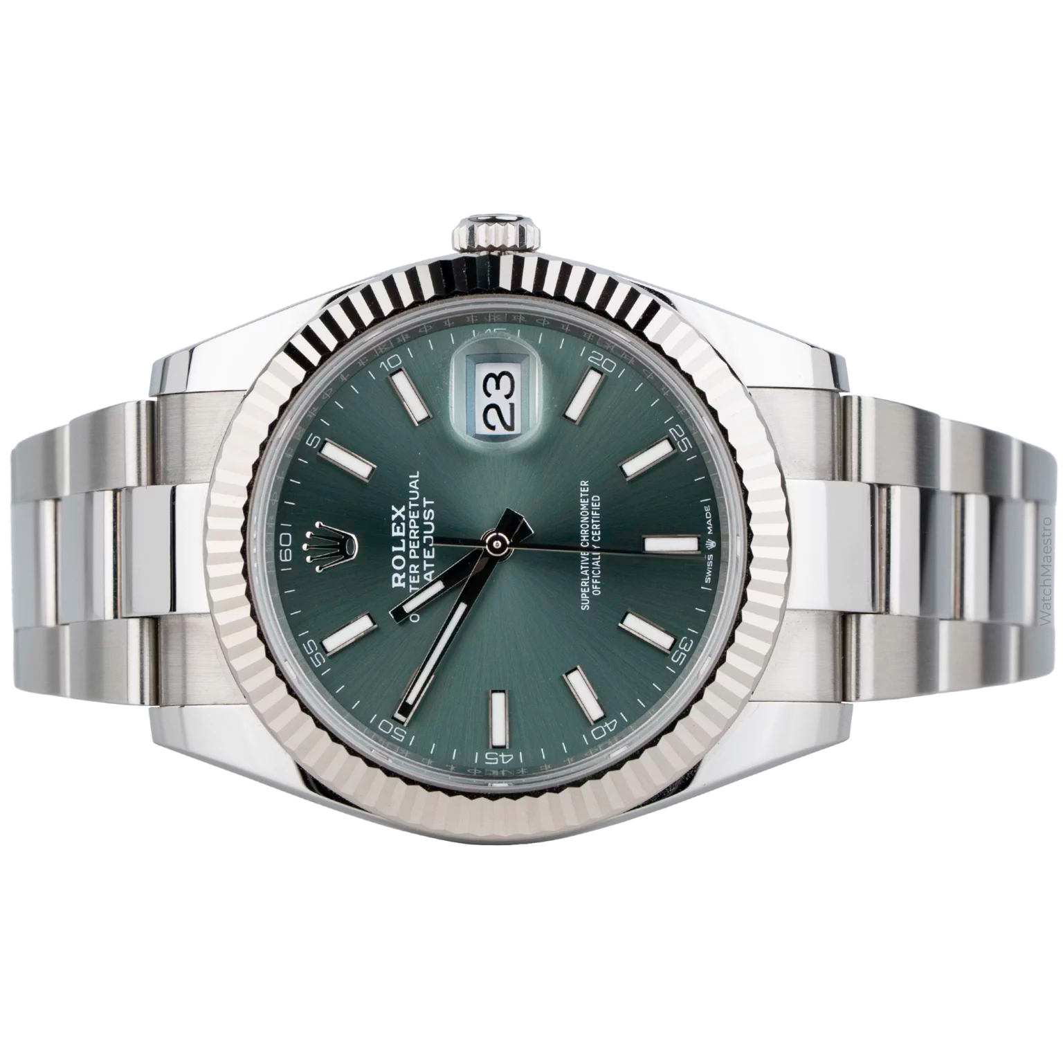 Rolex Date just 41 Mint Green