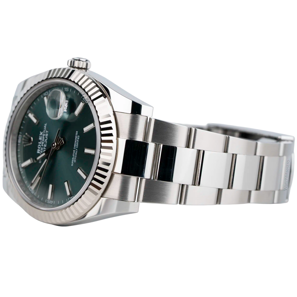 Rolex Date just 41 Mint Green