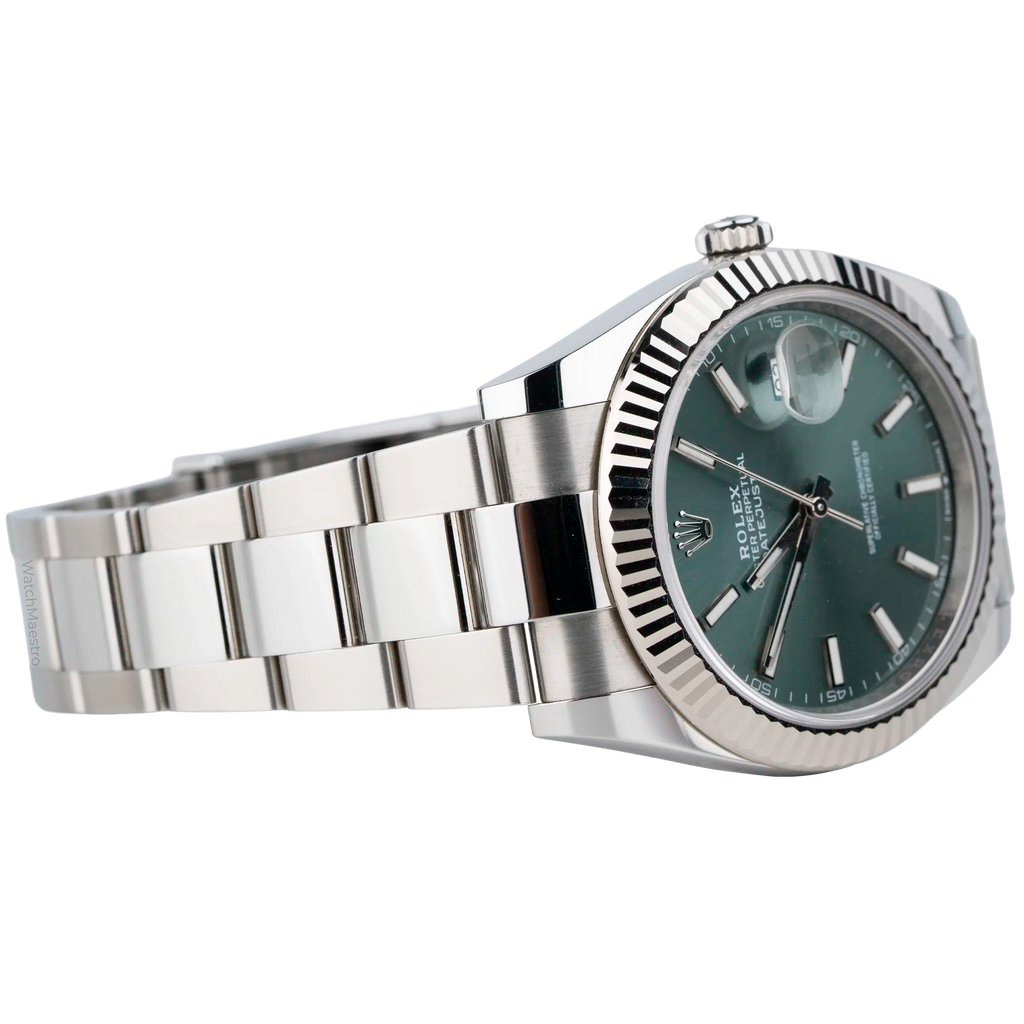 Rolex Date just 41 Mint Green