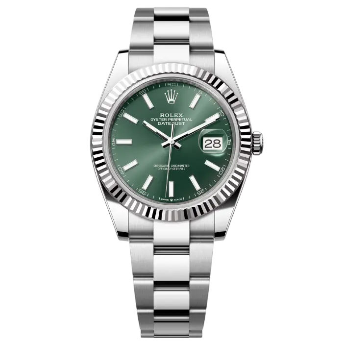 Rolex Date just 41 Mint Green