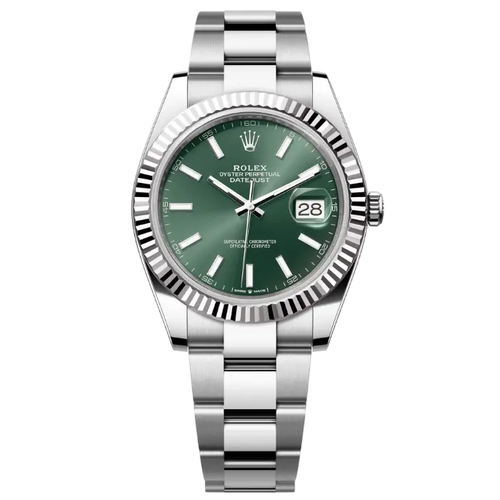 Rolex Date just 41 Mint Green